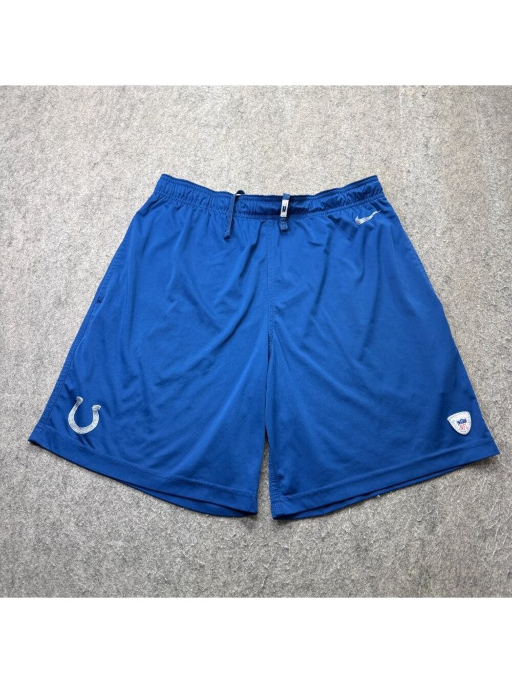 Indianapolis Colts Nike Shorts Men L Blue DRI-FIT Training 9"